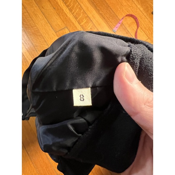 Vintage 100% Wool Skirt Women's Size 8 Black Pencil Midi Knee Length Lined - Picture 6 of 6